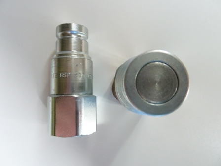 FLAT FACE COUPLING MALE 3/8" BSP (1) HYDRAULIC